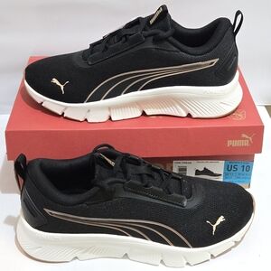 Puma Focus Lite Women's Black Rose Gold Lightweight Running Shoes